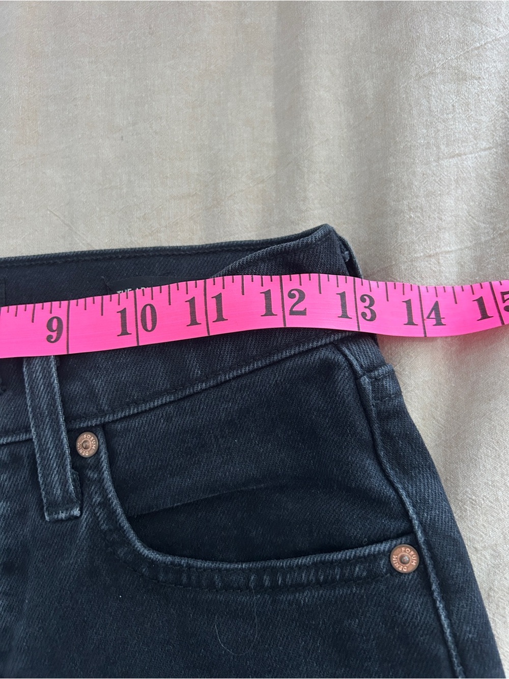 Aritzia Denim Forum The Arlo High Rise Straight 28L Black Jeans Size 24 - Picture 5 of 6